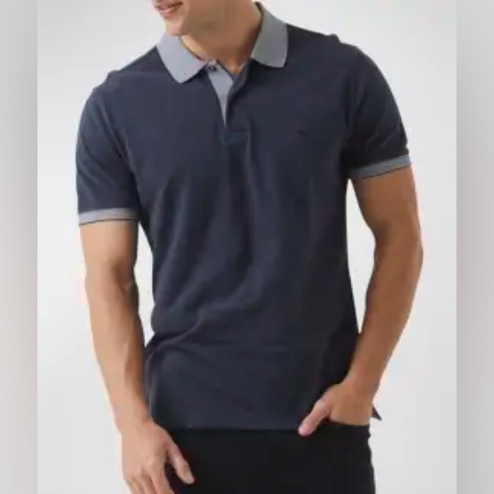 Rodd & Gunn New Haven Polo Heathered Navy Blue